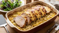 ジューシーな肉と柔らかなジャガイモをチーズの衣で包んだ、誰もが喜ぶ夕食